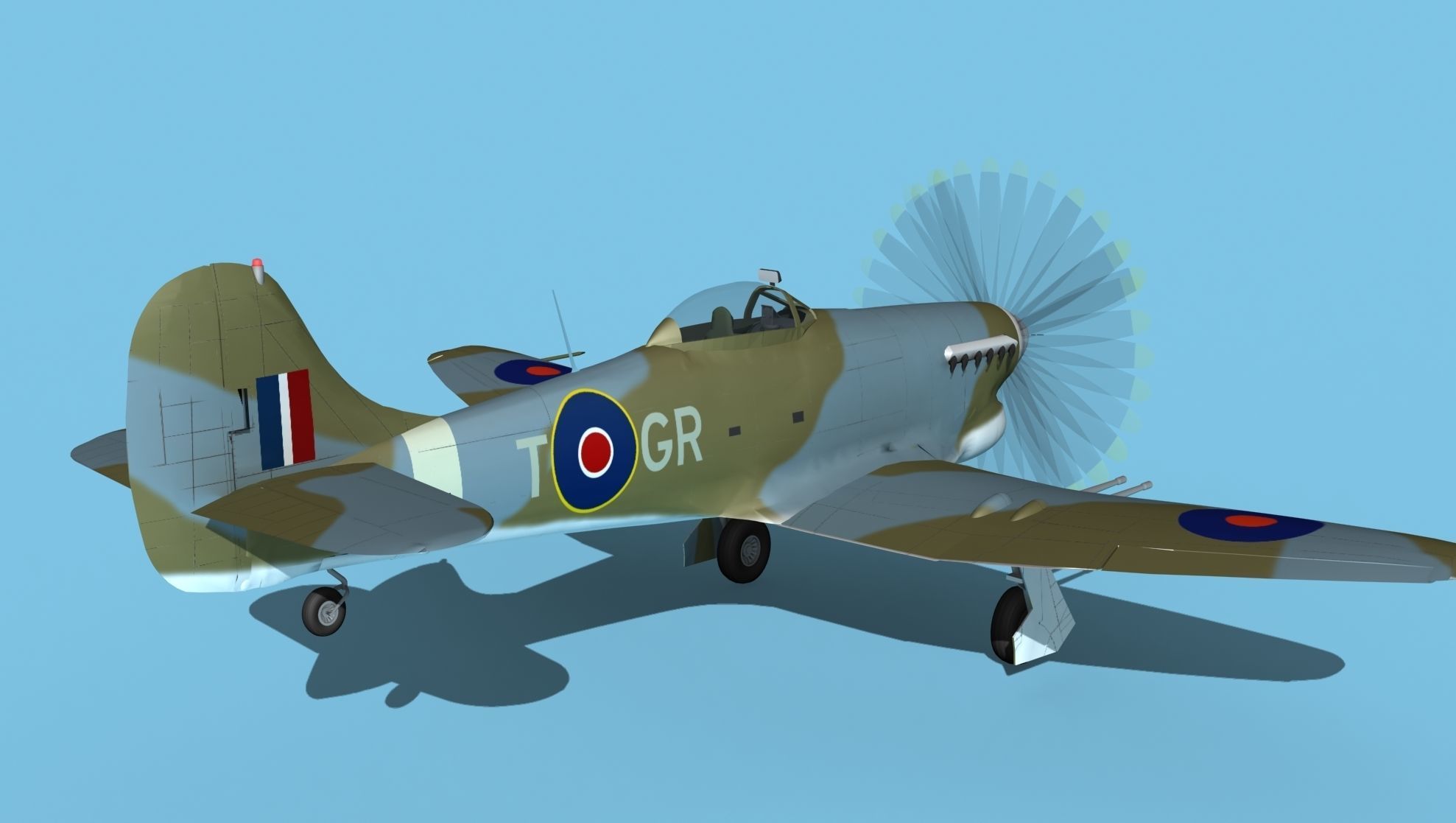 Hawker Hawker Tempest MK1 V02 3D model_5