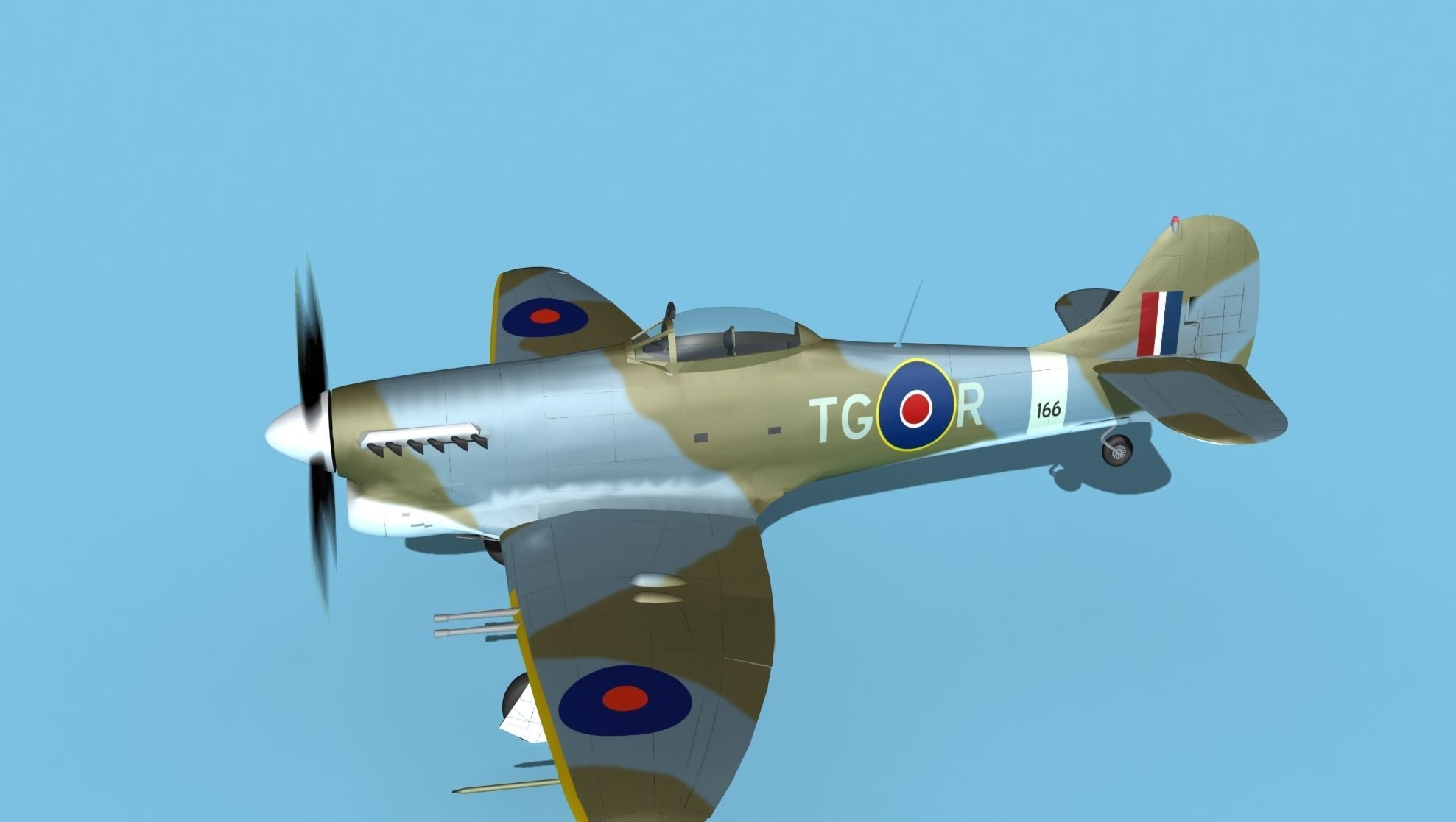 Hawker Hawker Tempest MK1 V02 3D model_9