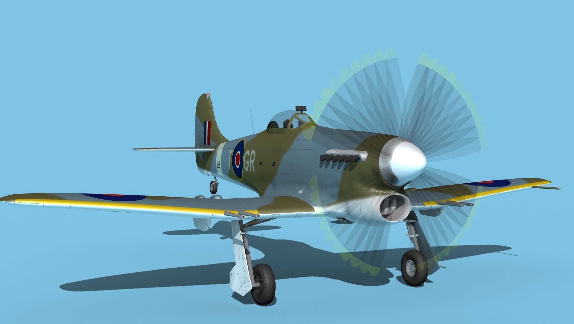 Hawker Hawker Tempest MK1 V02 3D model_2