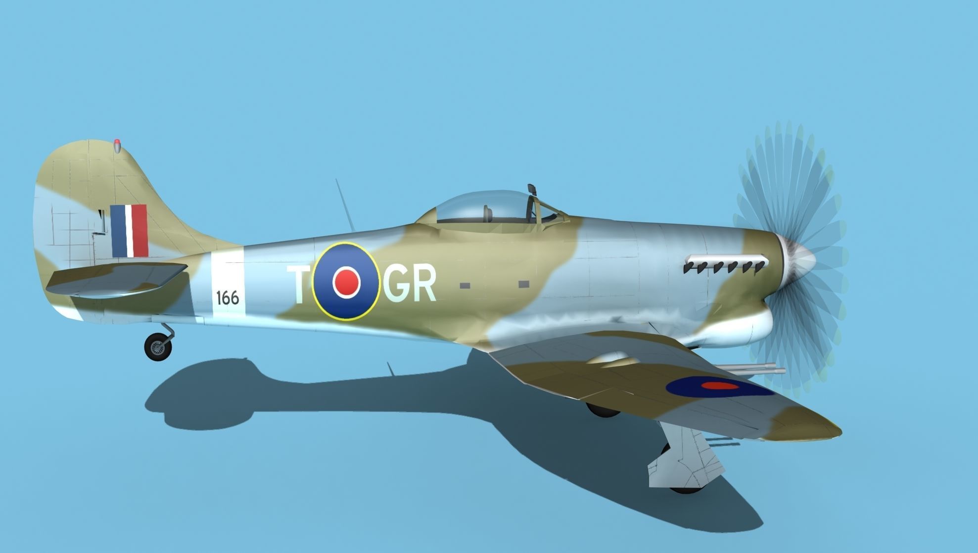 Hawker Hawker Tempest MK1 V02 3D model_4