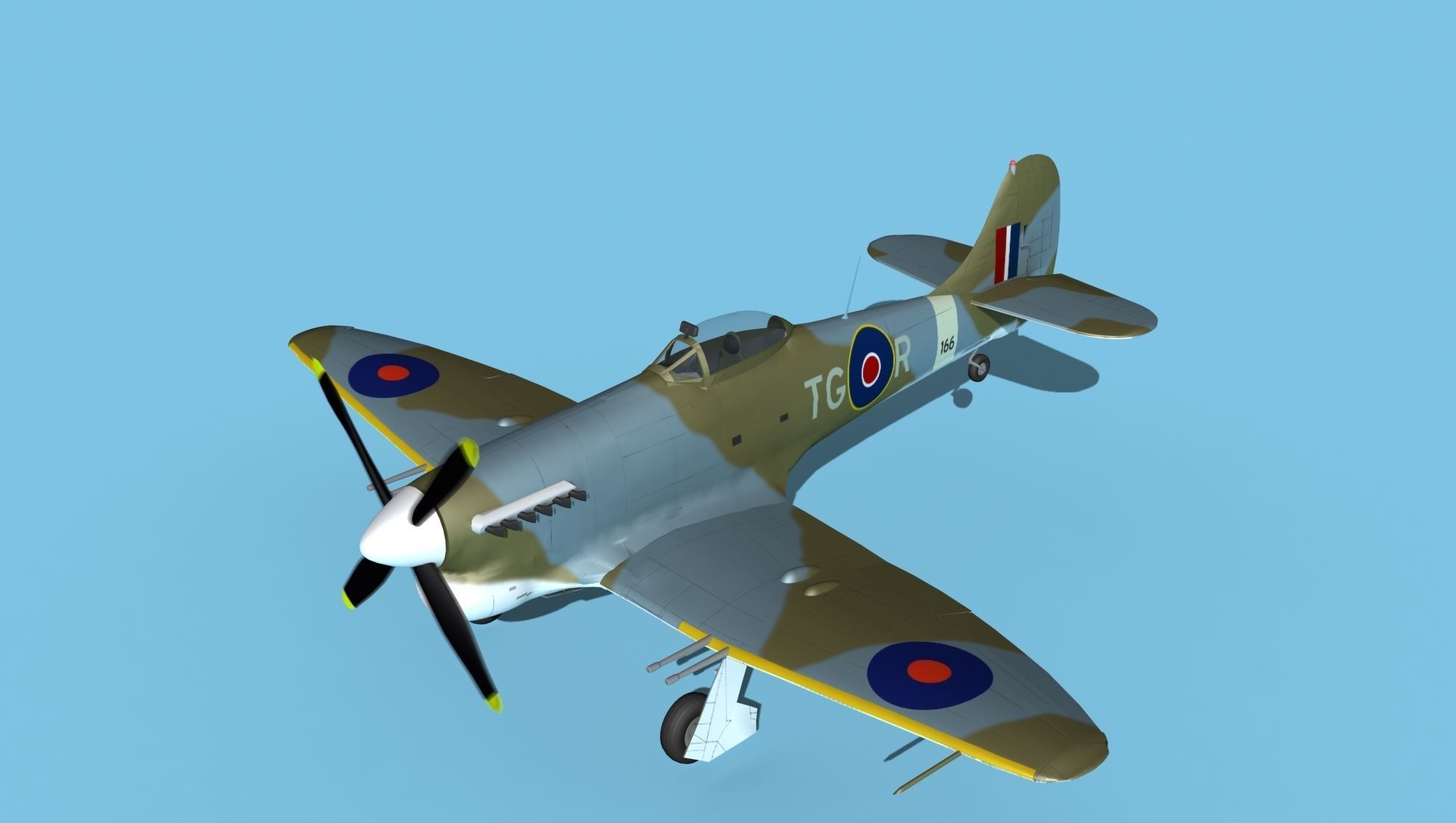 Hawker Hawker Tempest MK1 V02 3D model_10