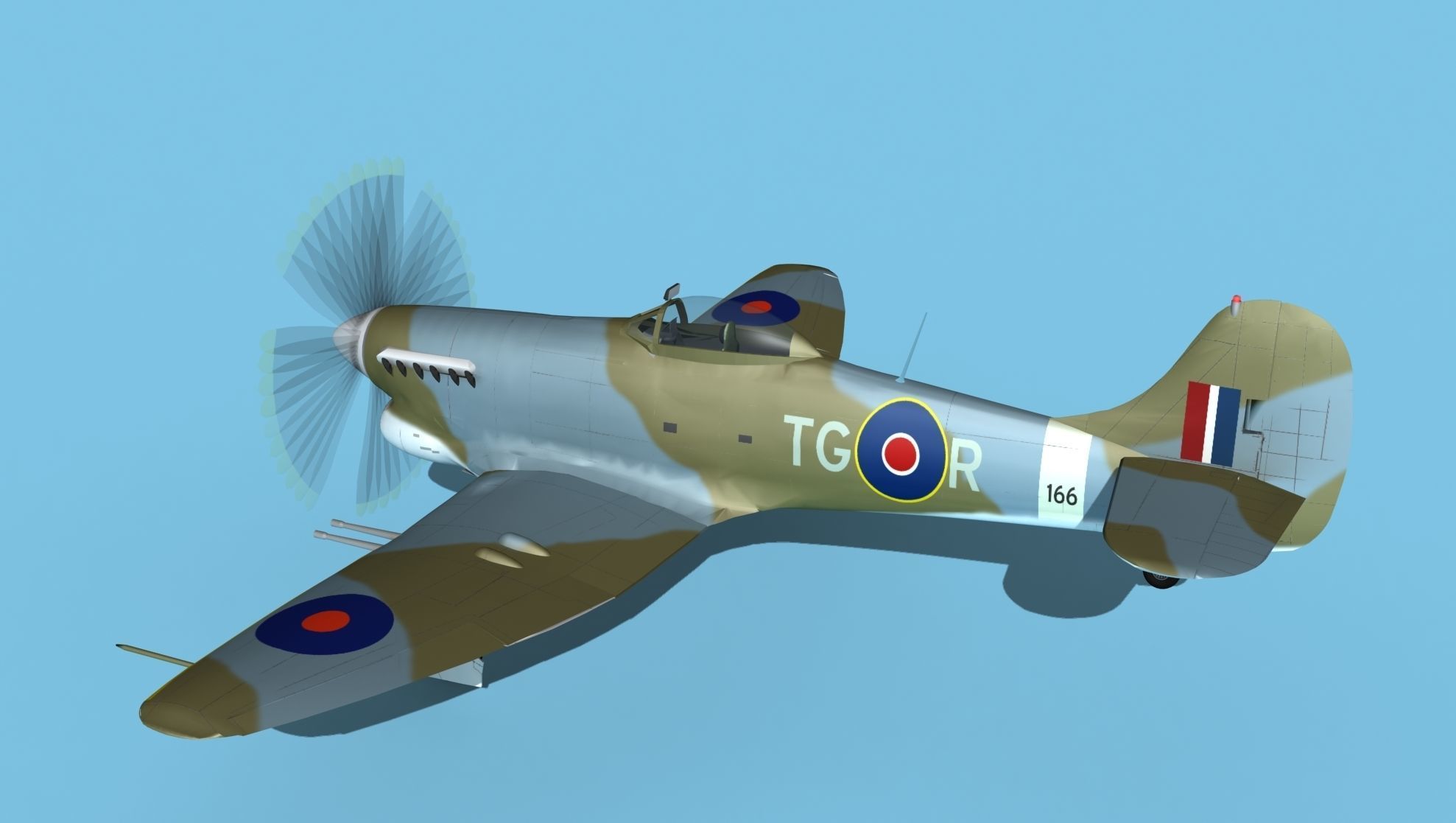 Hawker Hawker Tempest MK1 V02 3D model_8