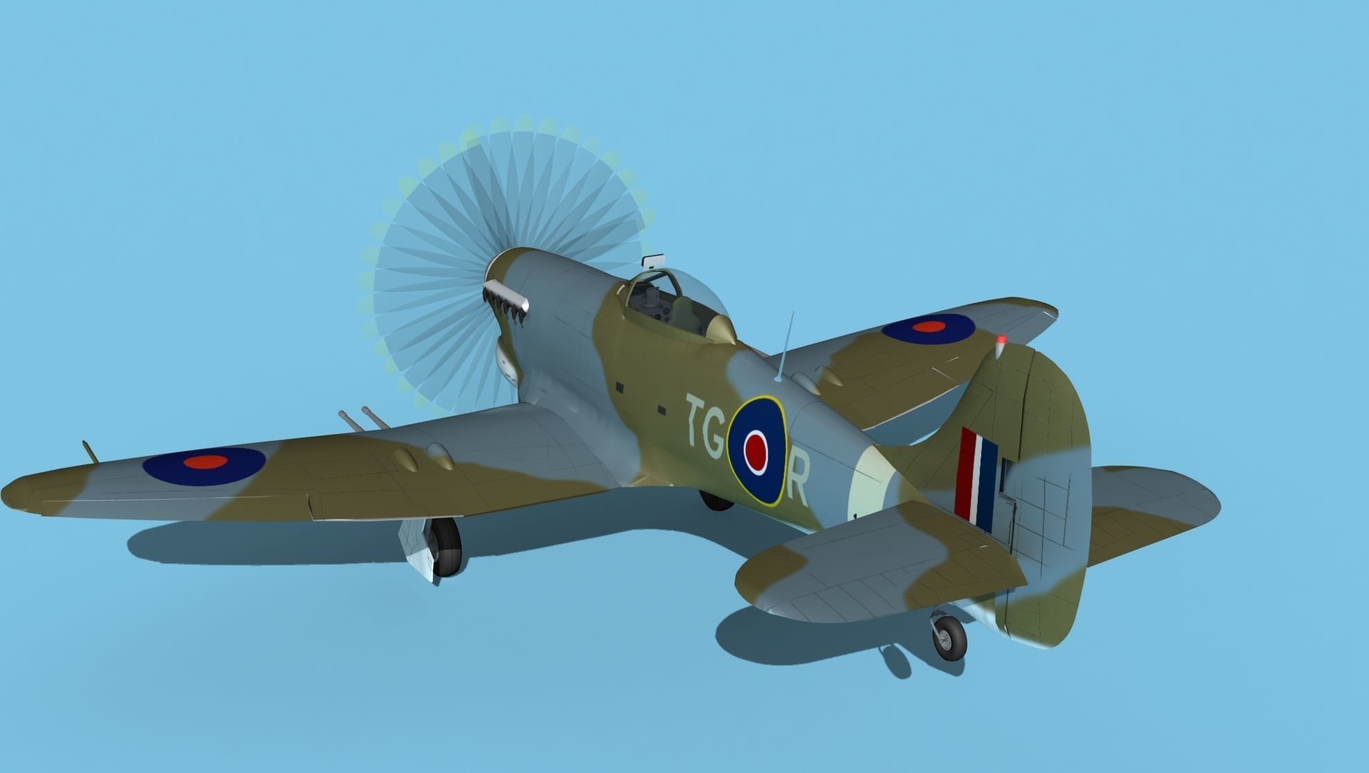 Hawker Hawker Tempest MK1 V02 3D model_7