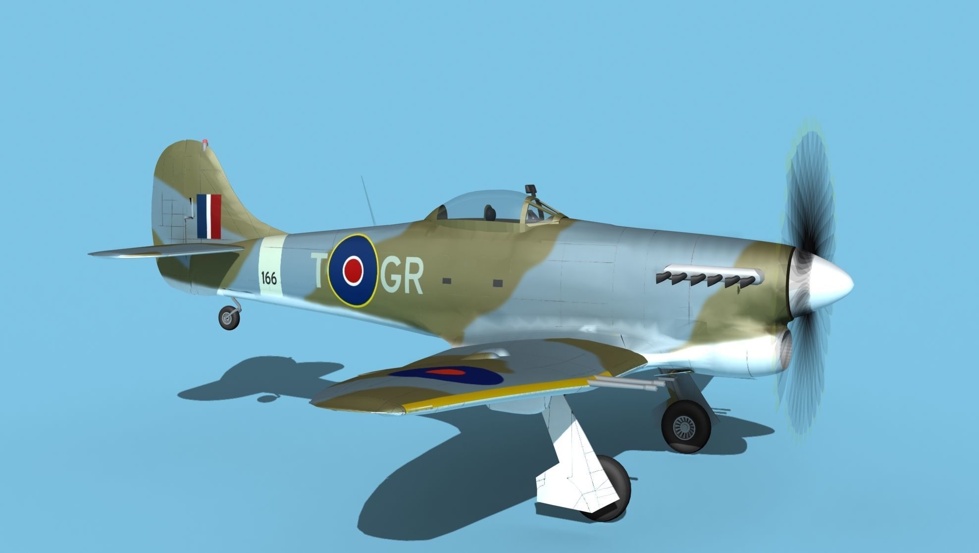 Hawker Hawker Tempest MK1 V02 3D model_3