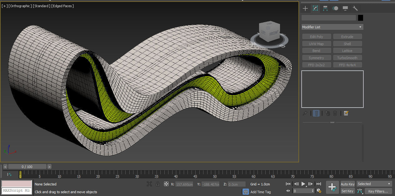 Modern Chair Low-poly 3D model_3