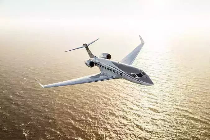Gulfstream G650ER Private Jet 3D model