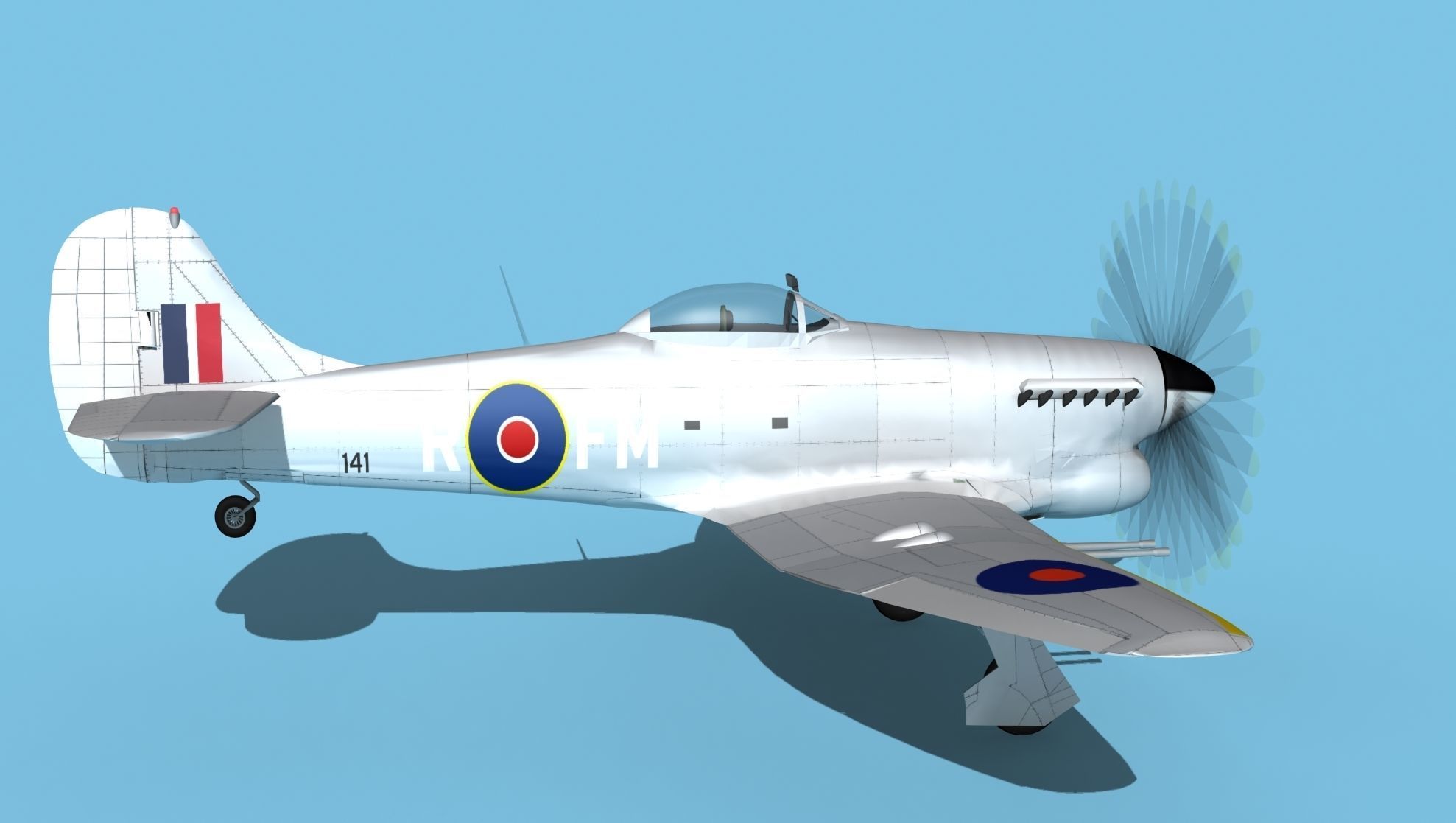 Hawker Hawker Tempest MK1 V04 3D model_4
