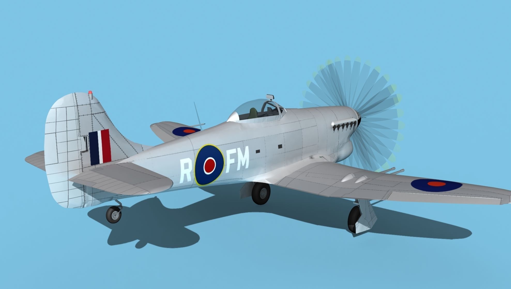 Hawker Hawker Tempest MK1 V04 3D model_5