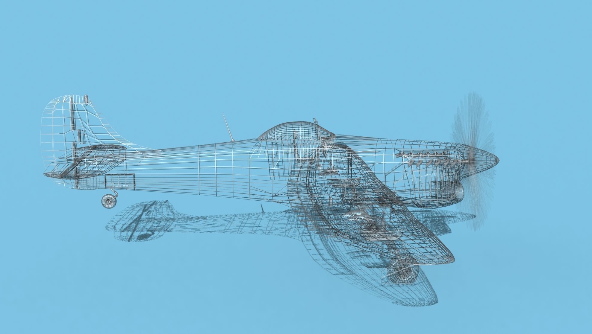 Hawker Hawker Tempest MK1 V04 3D model_14
