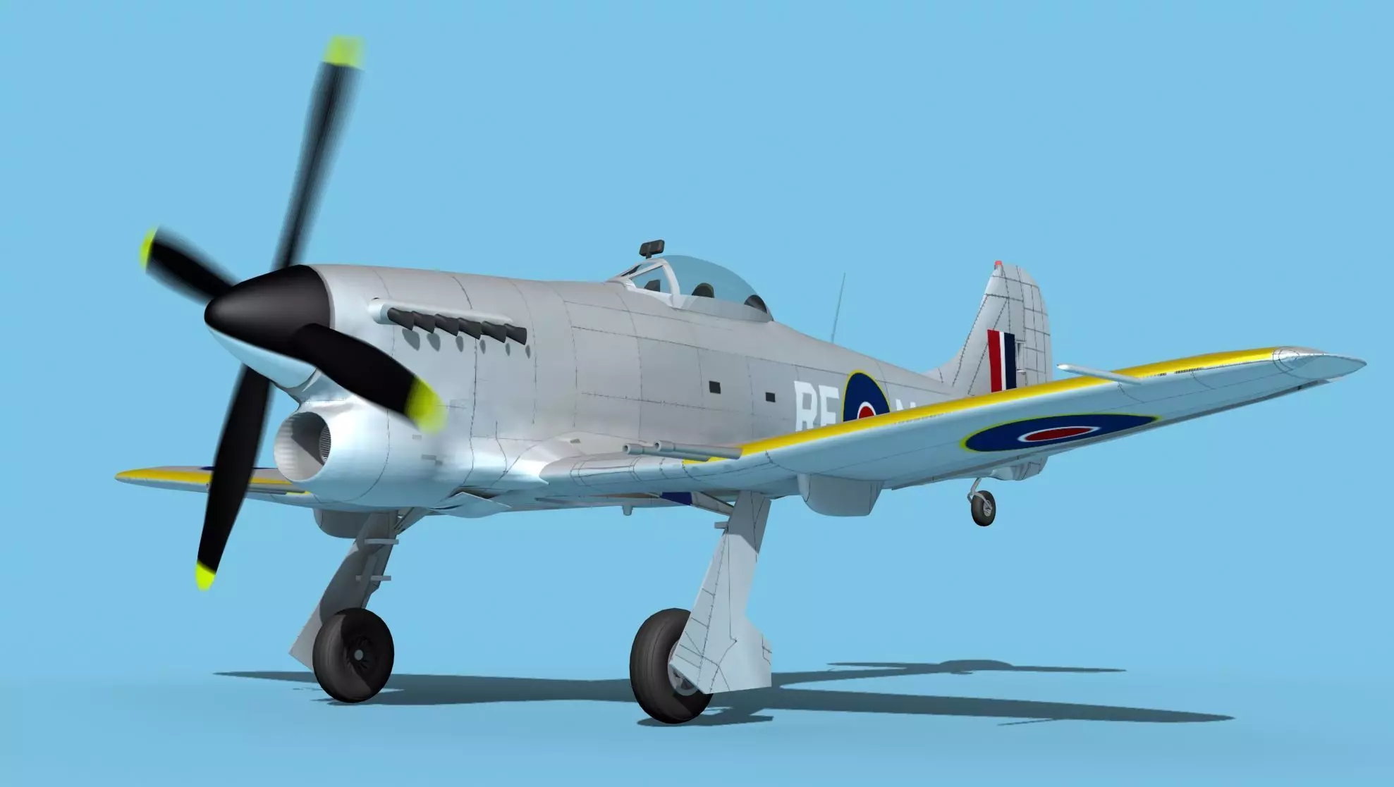 Hawker Hawker Tempest MK1 V04 3D model_0