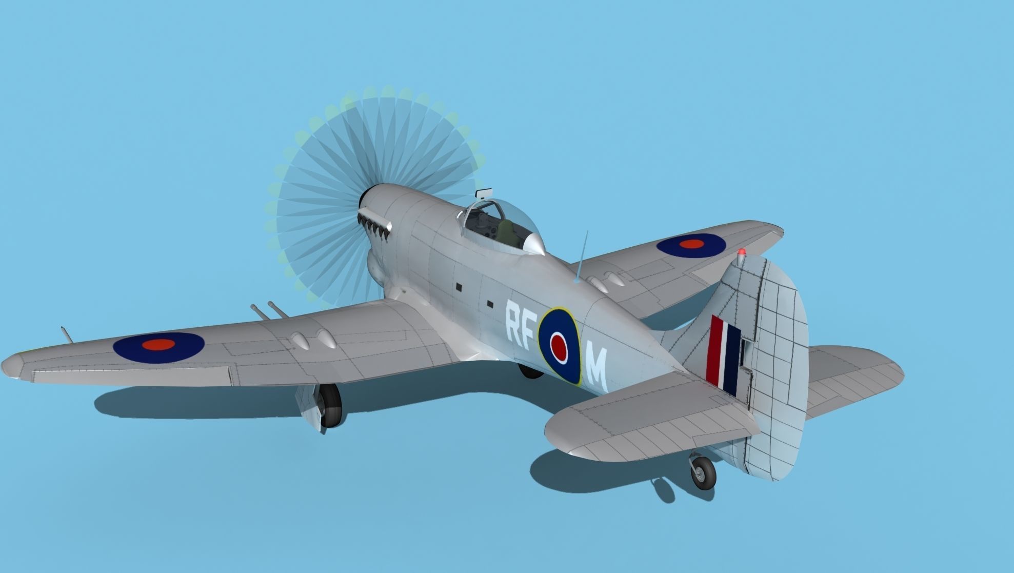 Hawker Hawker Tempest MK1 V04 3D model_7