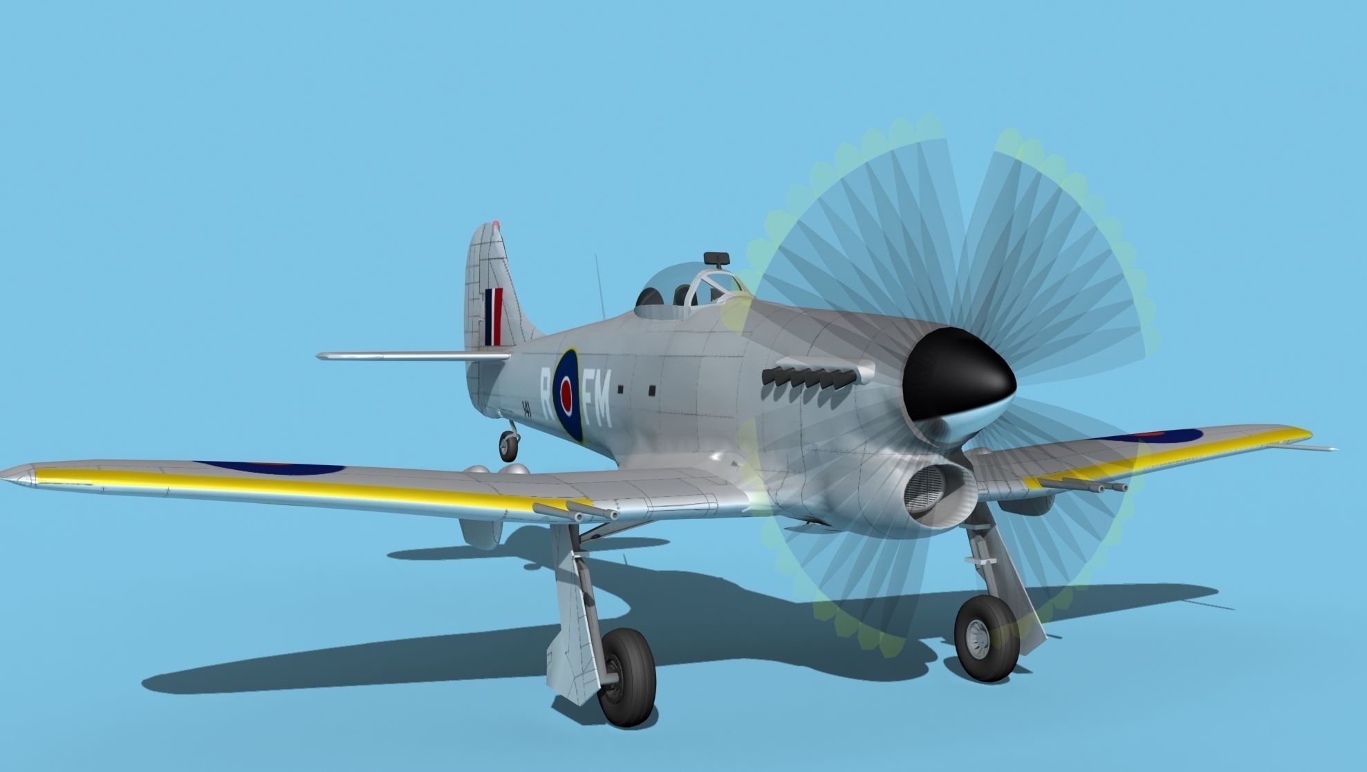 Hawker Hawker Tempest MK1 V04 3D model_2