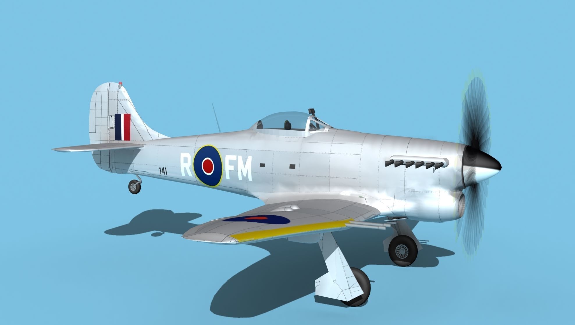 Hawker Hawker Tempest MK1 V04 3D model_3