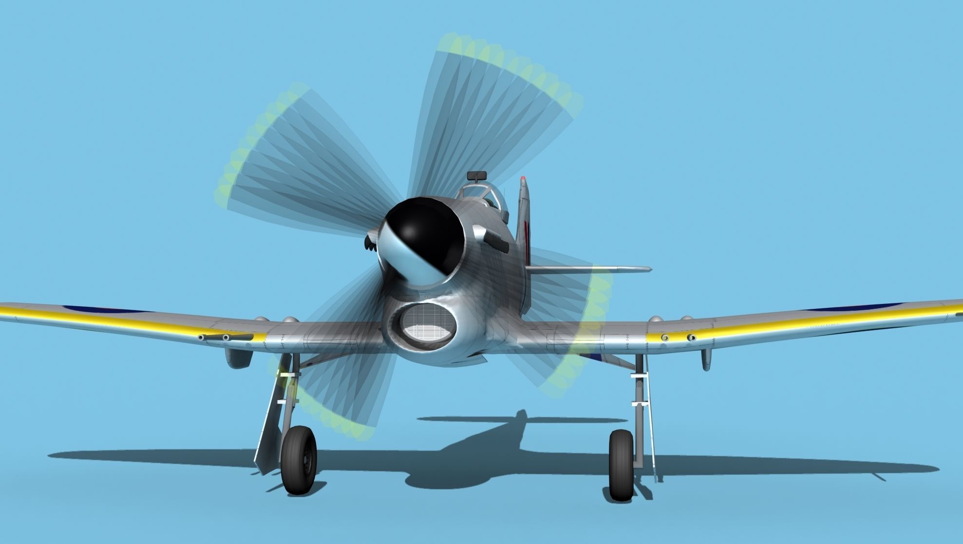 Hawker Hawker Tempest MK1 V04 3D model_1