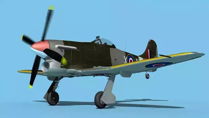 Hawker Hawker Tempest MK1 V05 3D model