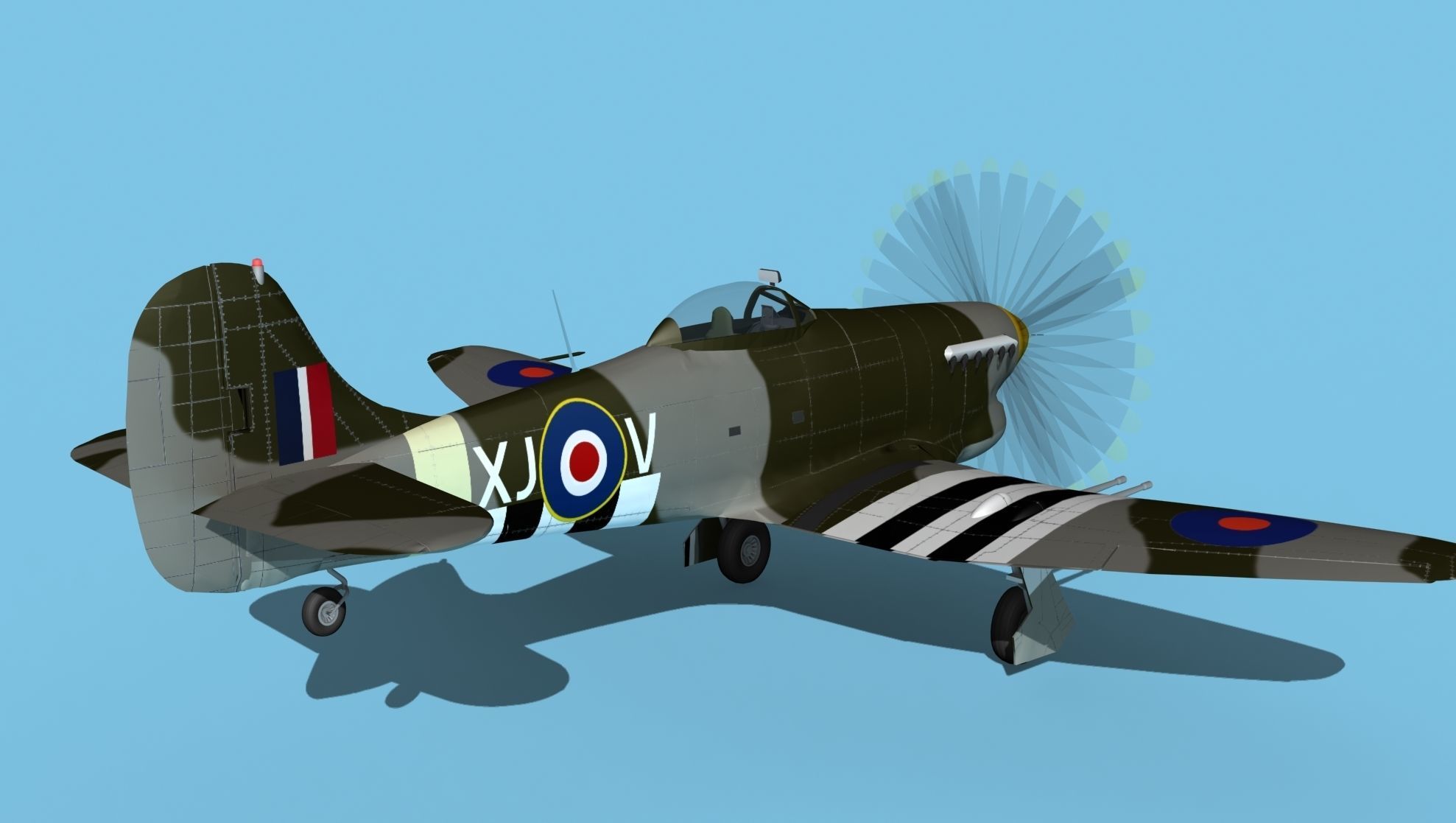 Hawker Hawker Tempest MK1 V06 3D model_5