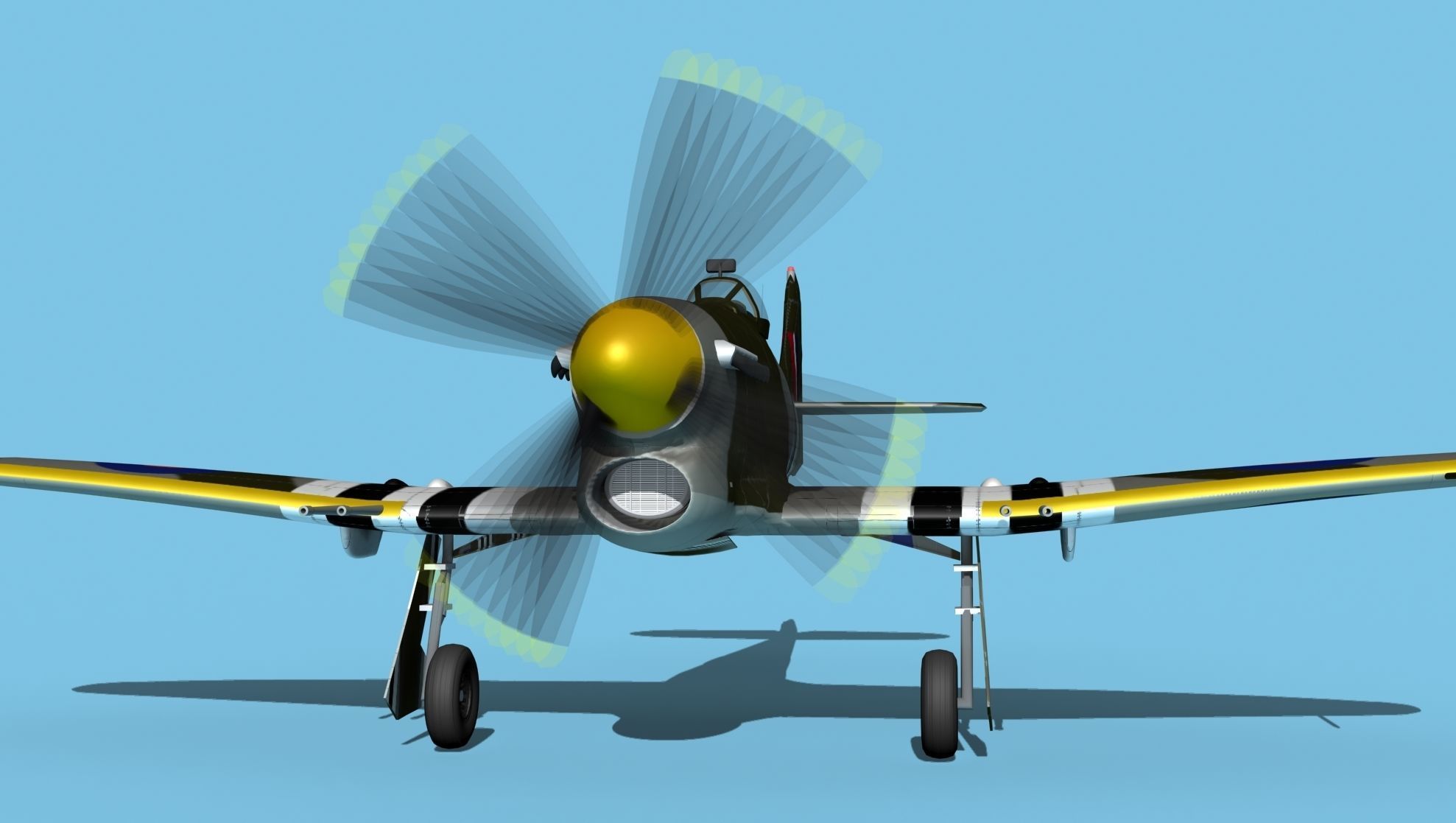 Hawker Hawker Tempest MK1 V06 3D model_1