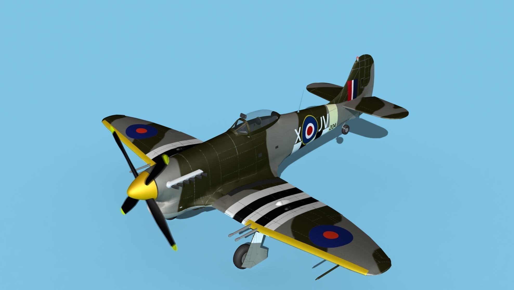 Hawker Hawker Tempest MK1 V06 3D model_10