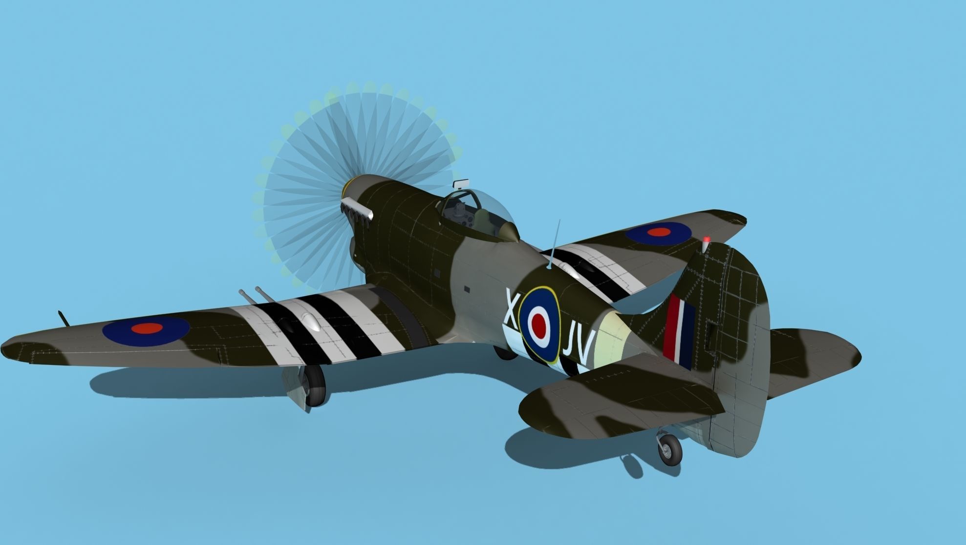 Hawker Hawker Tempest MK1 V06 3D model_7