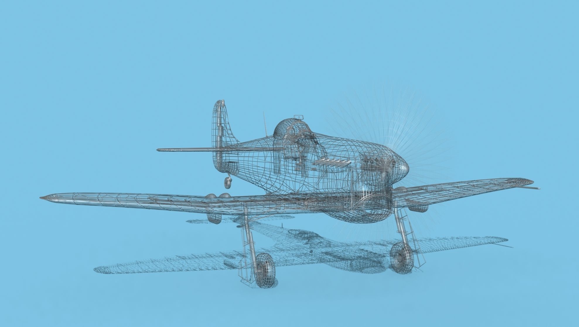 Hawker Hawker Tempest MK1 V06 3D model_13