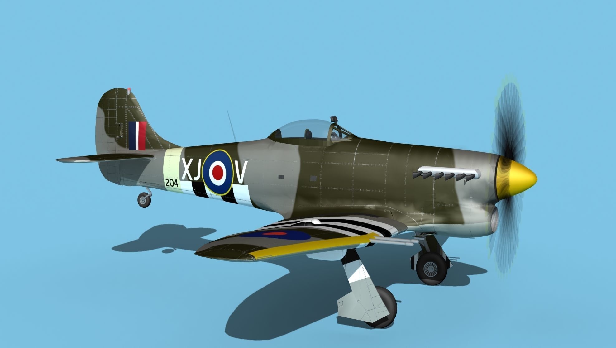 Hawker Hawker Tempest MK1 V06 3D model_3