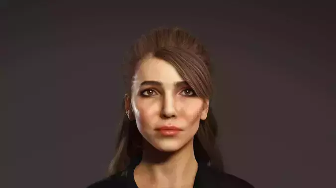 Modern City Girl 3D model