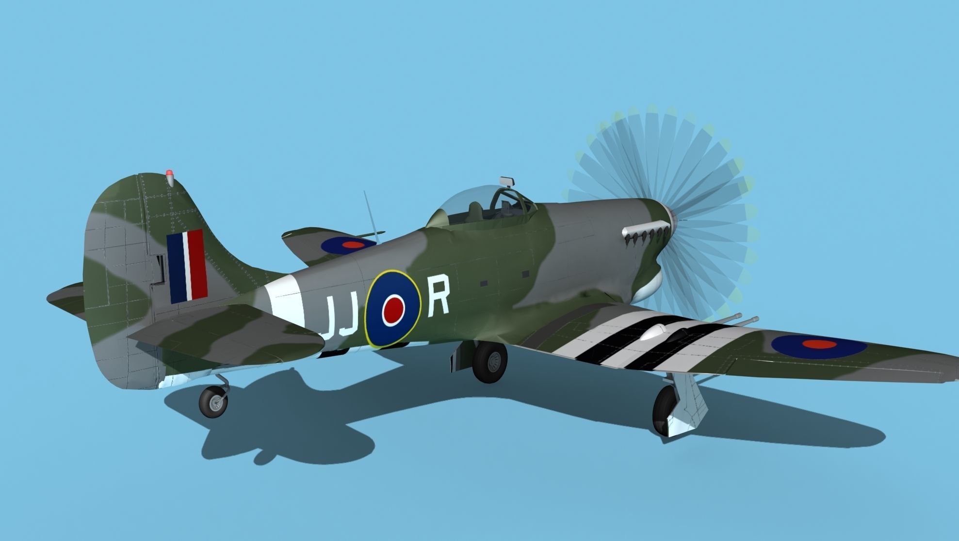 Hawker Hawker Tempest MK1 V11 3D model_5