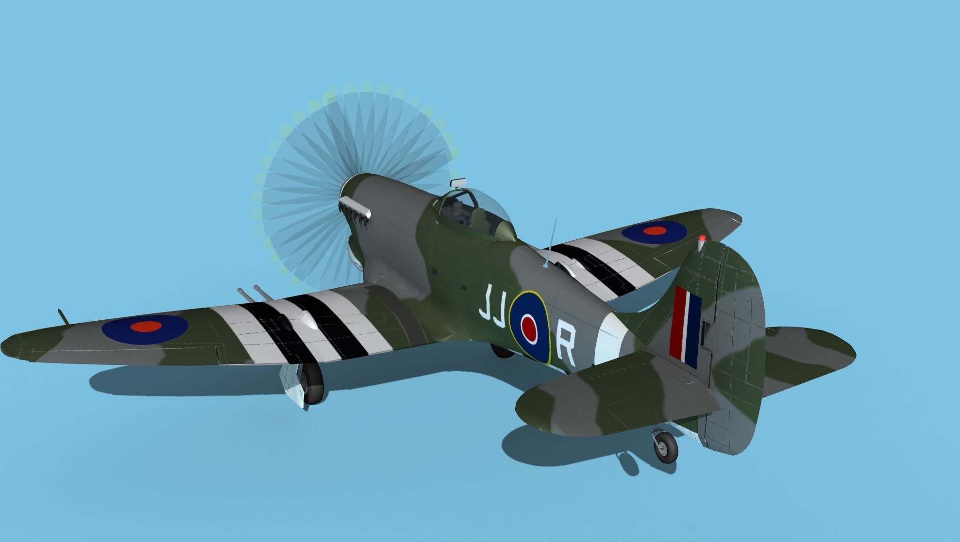 Hawker Hawker Tempest MK1 V11 3D model_7