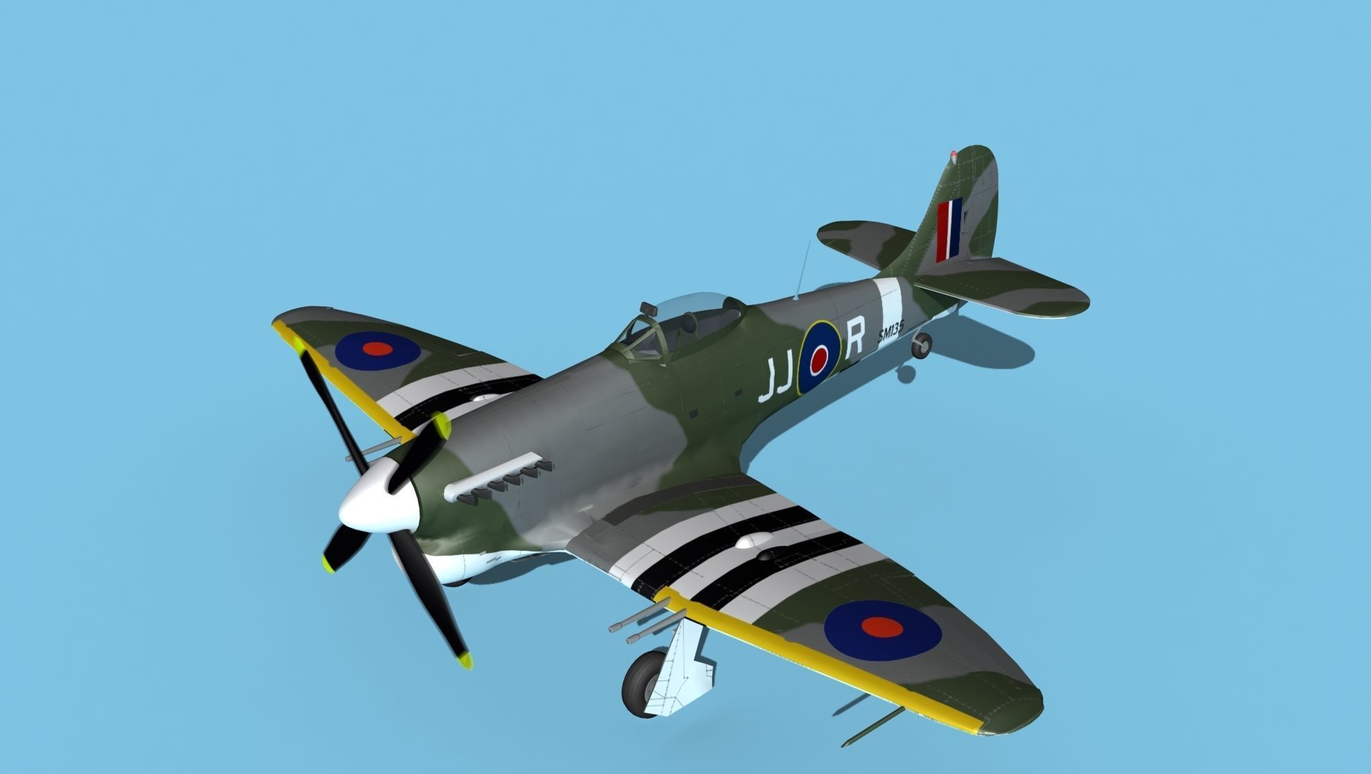 Hawker Hawker Tempest MK1 V11 3D model_10