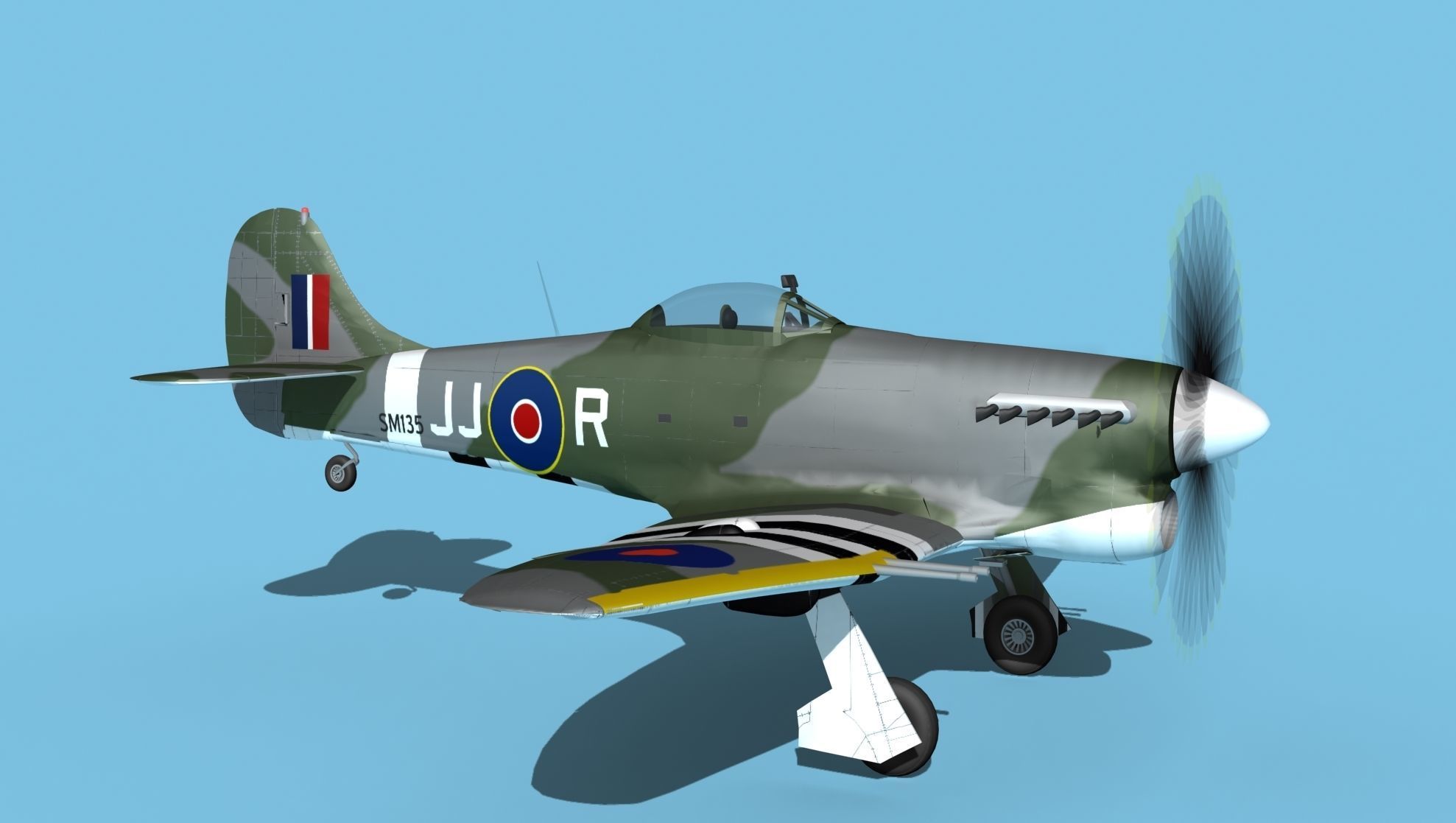Hawker Hawker Tempest MK1 V11 3D model_3