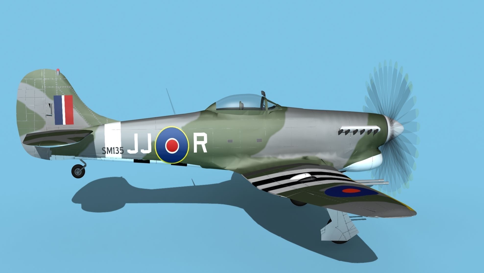 Hawker Hawker Tempest MK1 V11 3D model_4