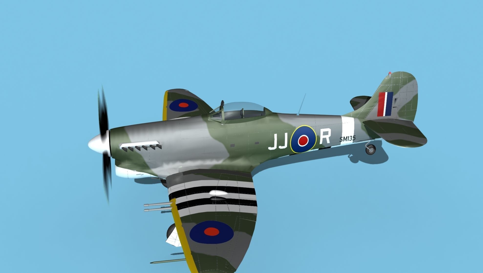 Hawker Hawker Tempest MK1 V11 3D model_9