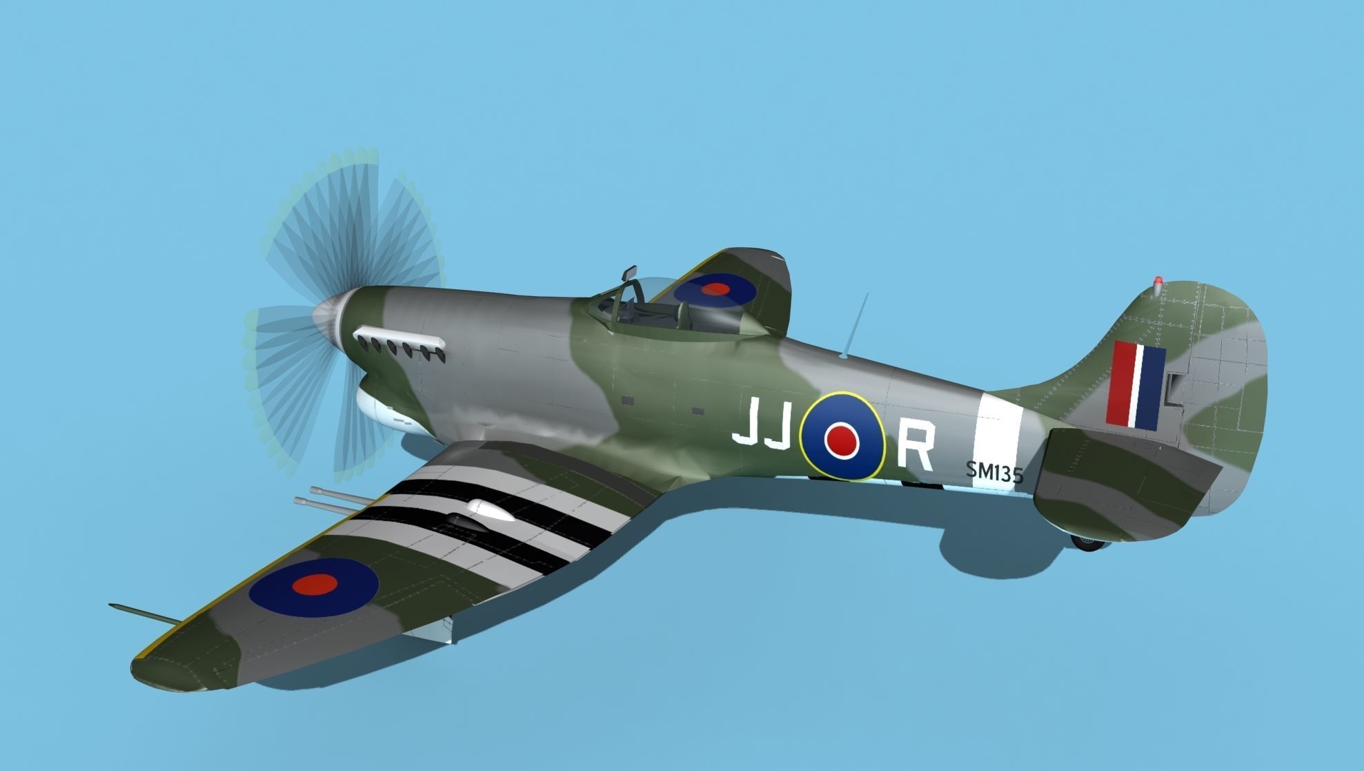 Hawker Hawker Tempest MK1 V11 3D model_8