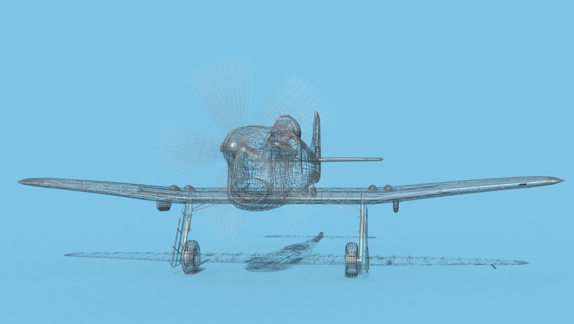 Hawker Hawker Tempest MK1 V11 3D model_12