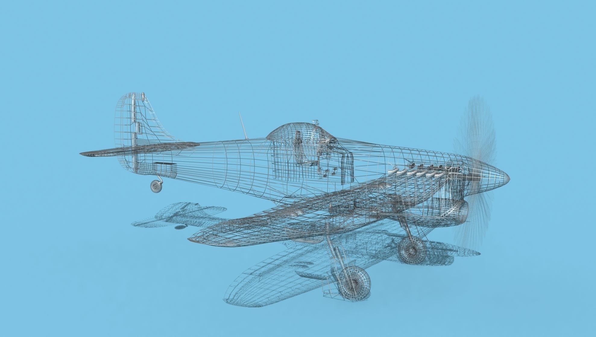 Hawker Hawker Tempest MK1 V11 3D model_13