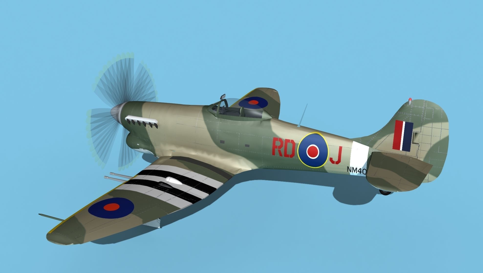 Hawker Hawker Tempest MK1 V12 3D model_8