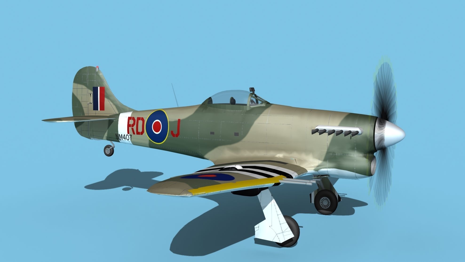 Hawker Hawker Tempest MK1 V12 3D model_3