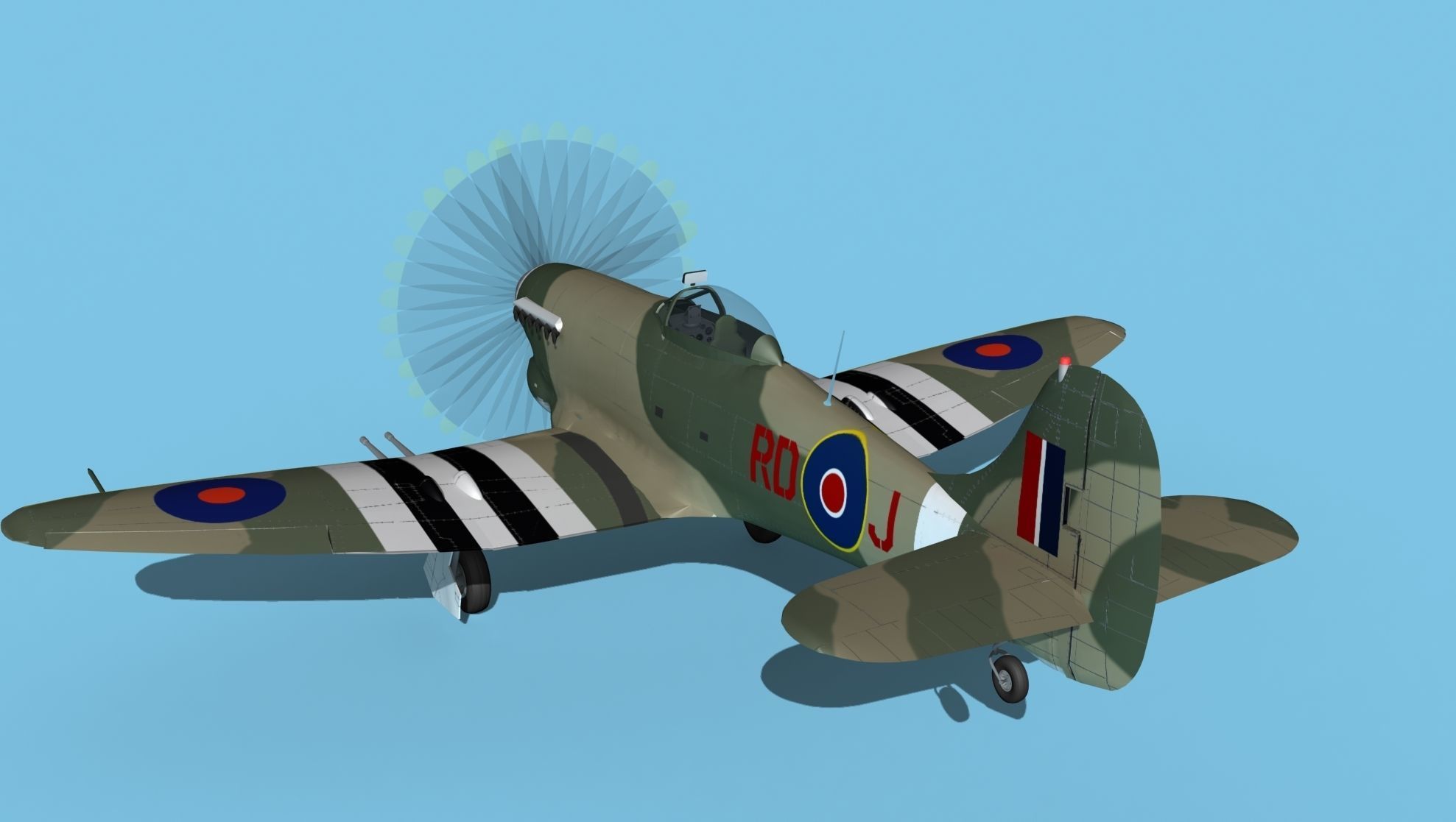 Hawker Hawker Tempest MK1 V12 3D model_7