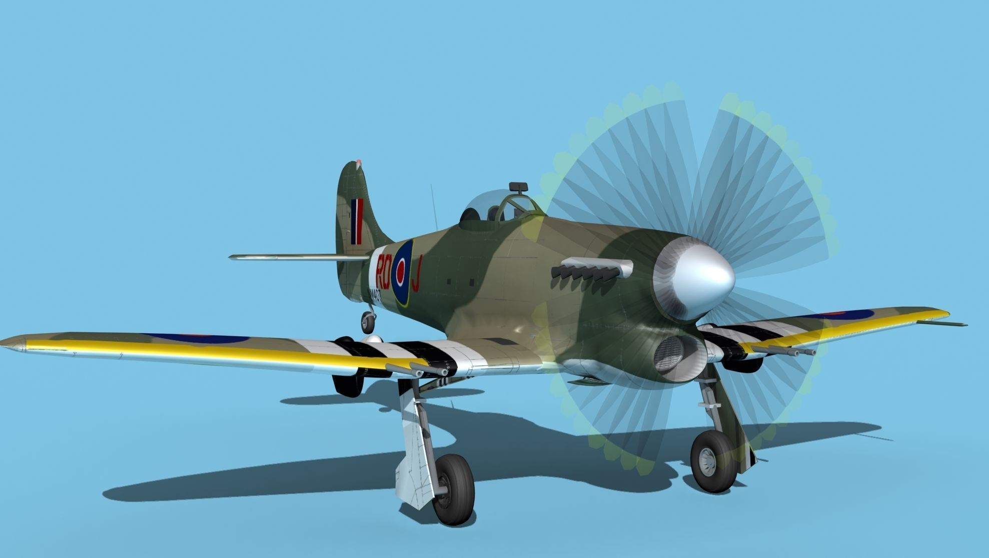 Hawker Hawker Tempest MK1 V12 3D model_2