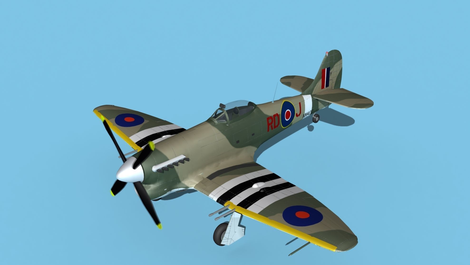 Hawker Hawker Tempest MK1 V12 3D model_10