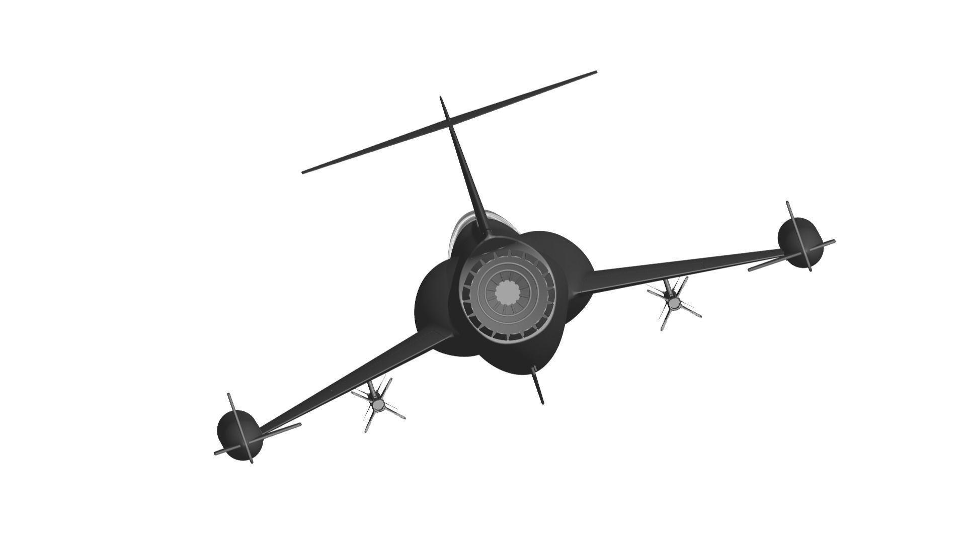 Lockheed F104-G Starfighter 3D model_2