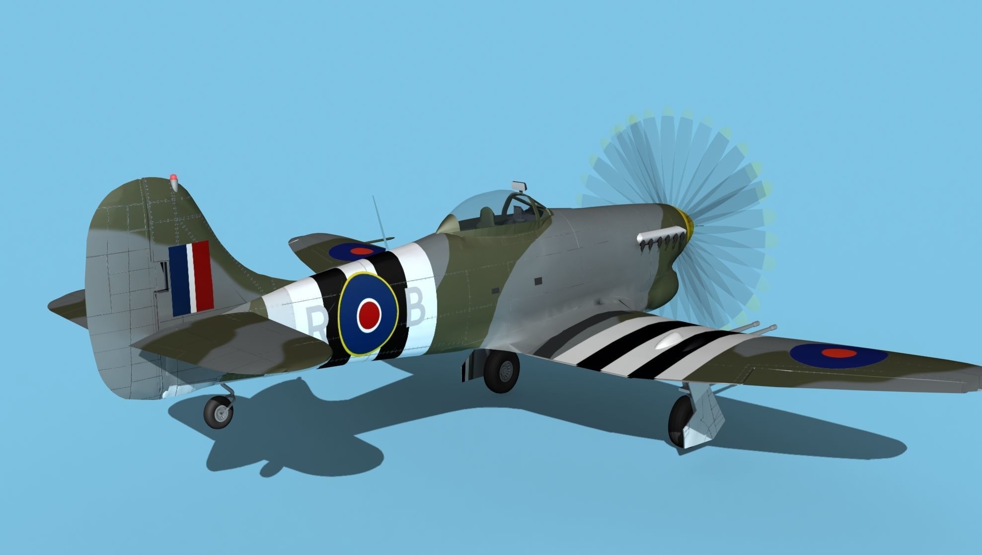 Hawker Hawker Tempest MK1 V14 3D model_5