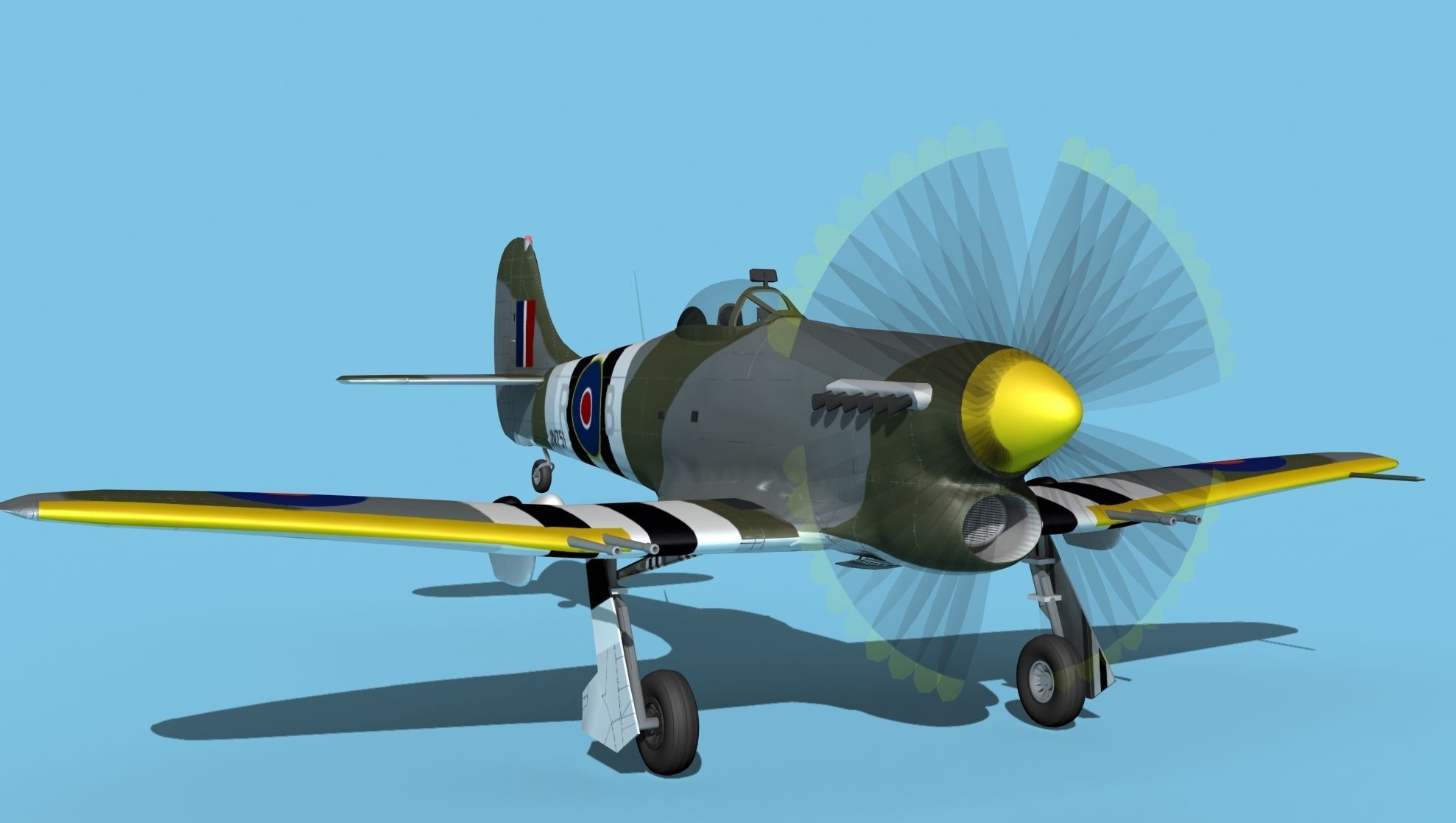 Hawker Hawker Tempest MK1 V14 3D model_2
