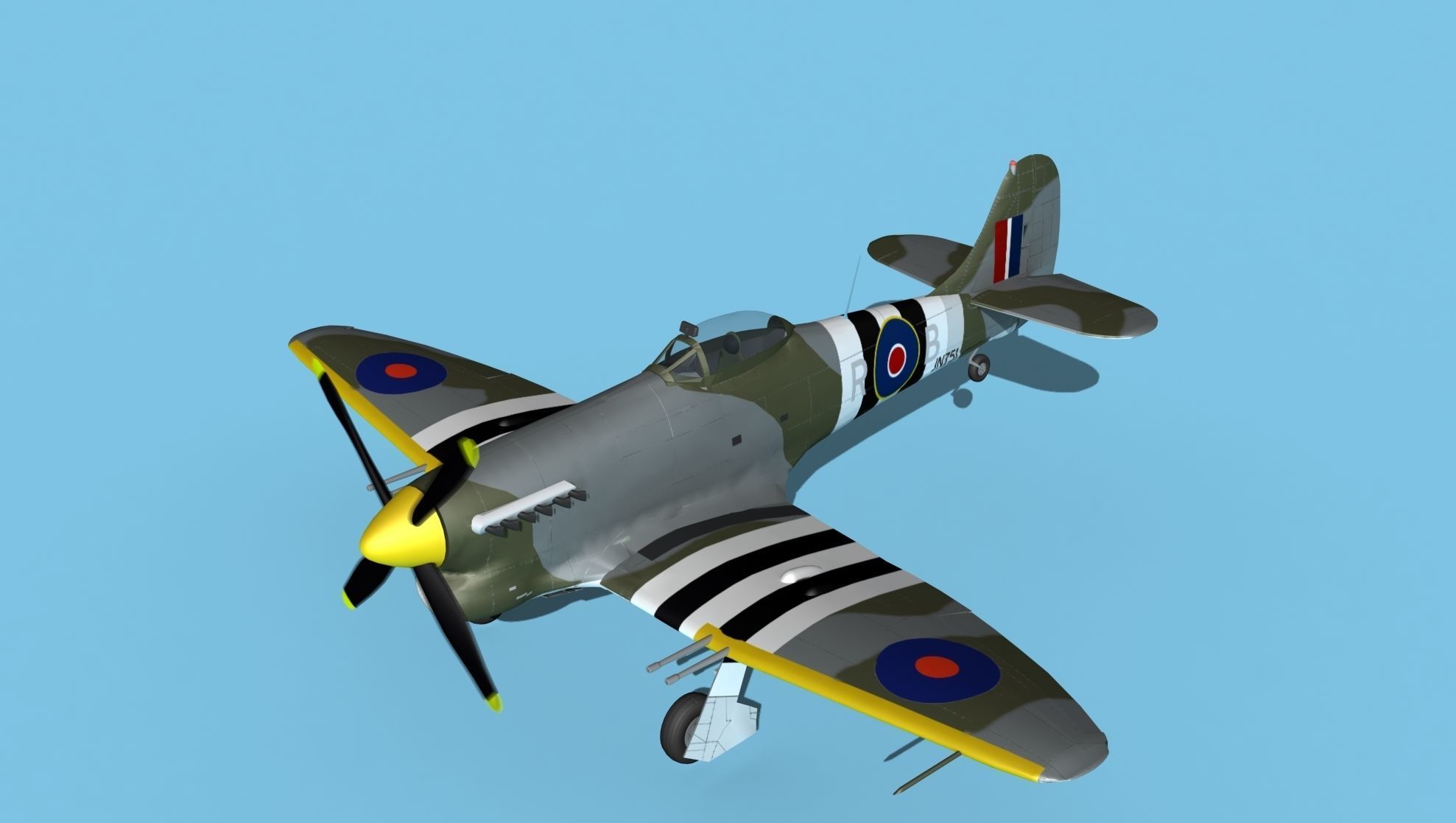 Hawker Hawker Tempest MK1 V14 3D model_10