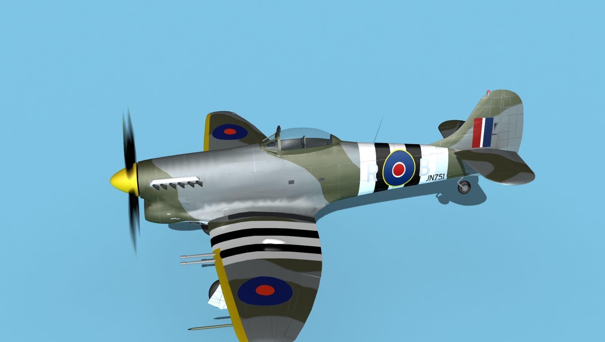 Hawker Hawker Tempest MK1 V14 3D model_9