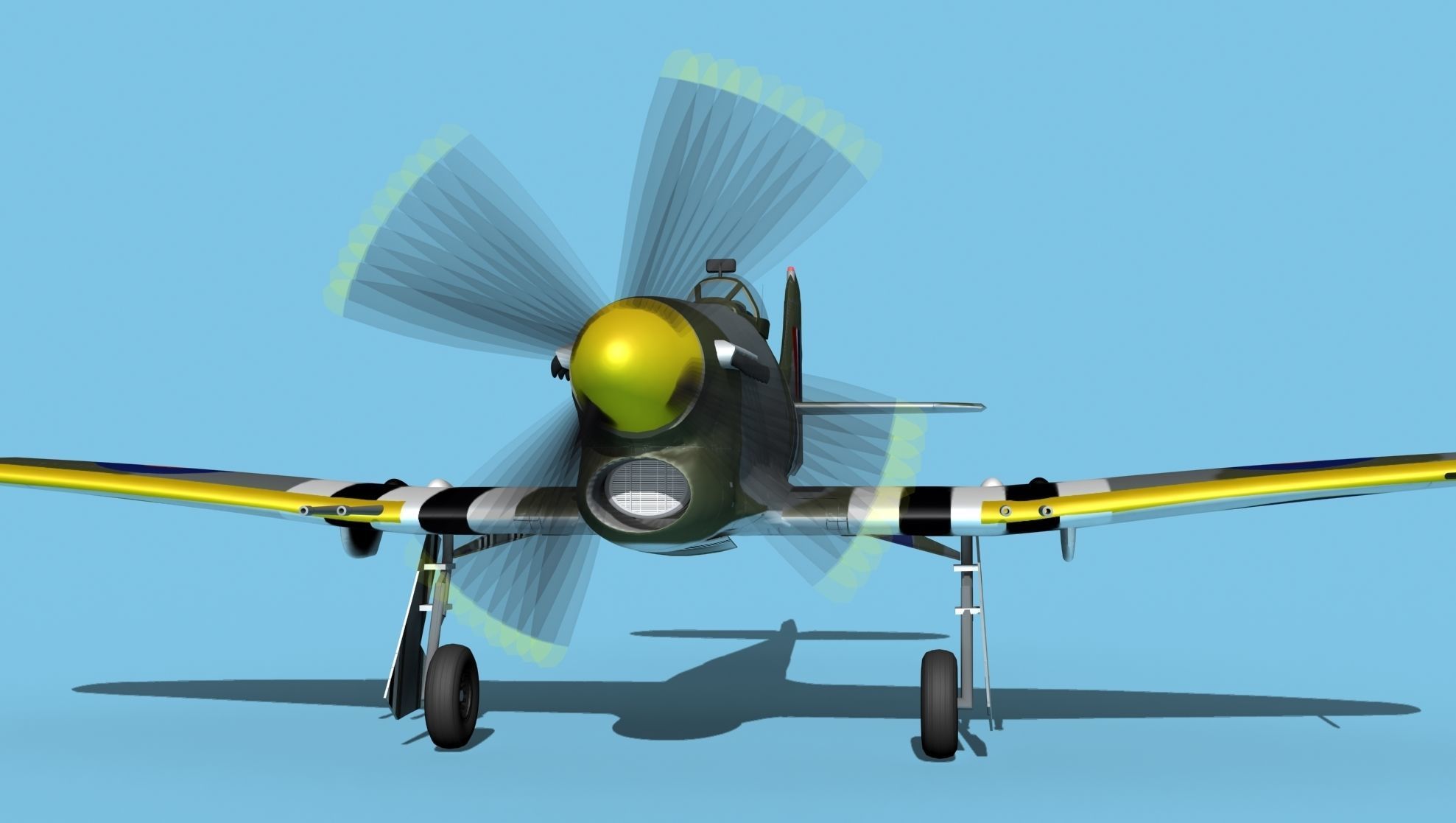 Hawker Hawker Tempest MK1 V14 3D model_1