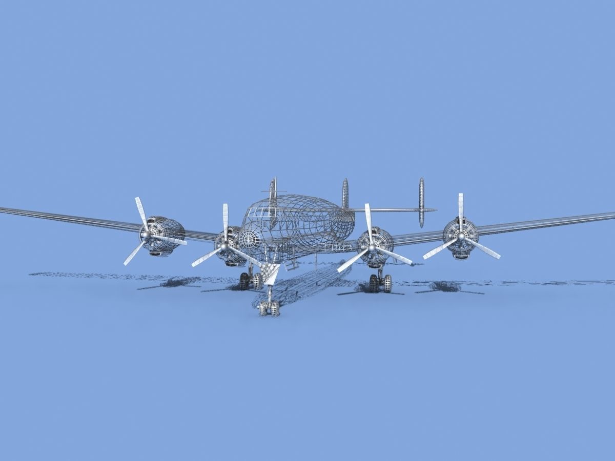 Lockheed L1649 Star Liner Aerospace Lines 3D model_12