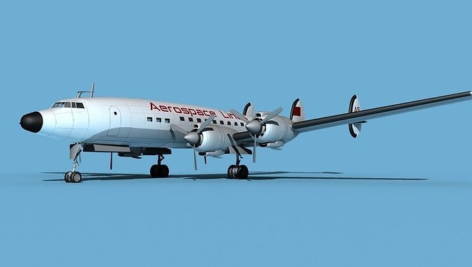 Lockheed L1649 Star Liner Aerospace Lines 3D model