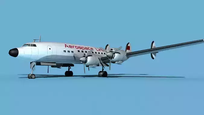 Lockheed L1649 Star Liner Aerospace Lines 3D model