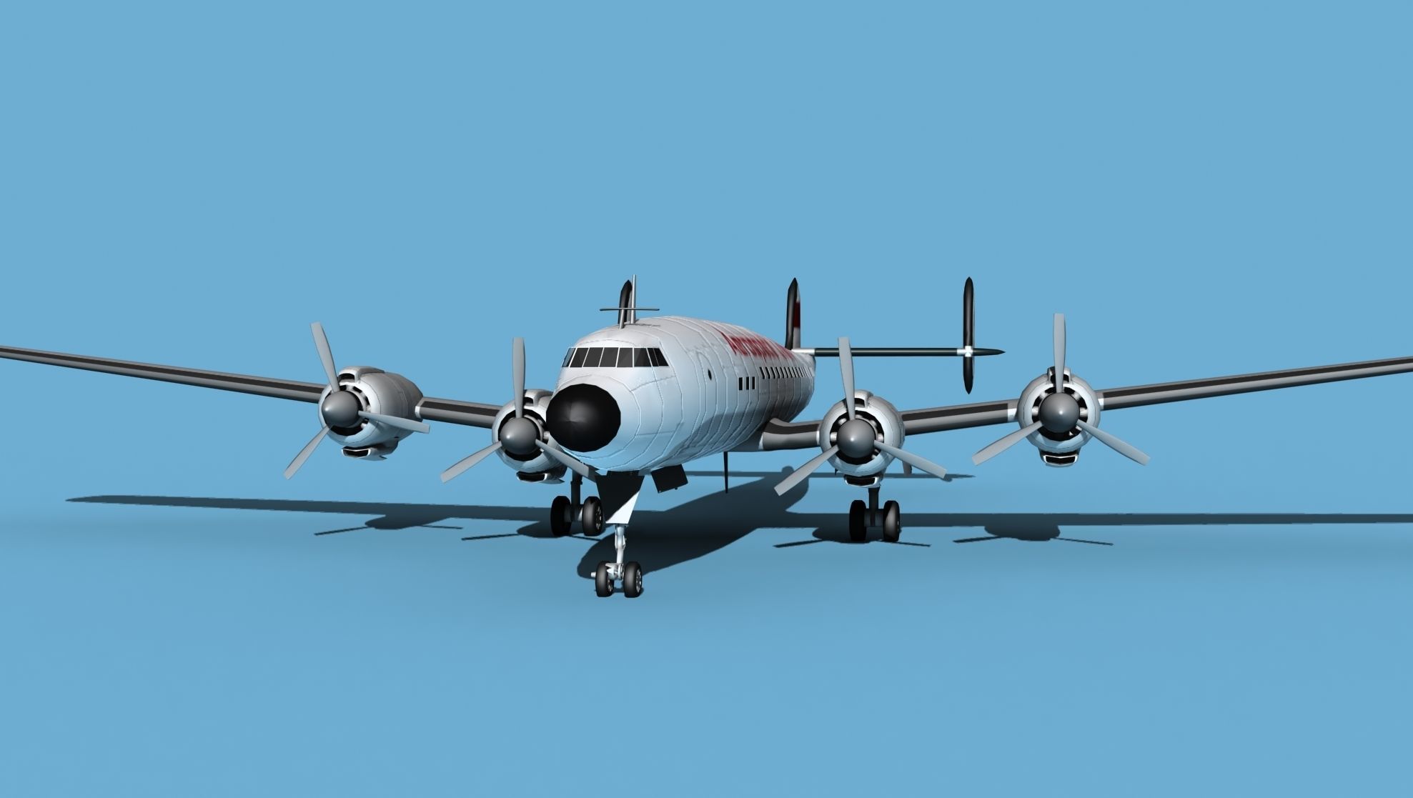 Lockheed L1649 Star Liner Aerospace Lines 3D model_1